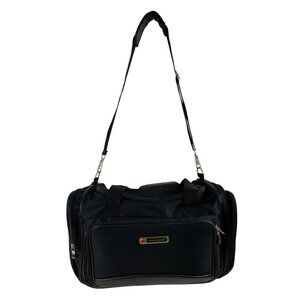 Protege Large Black Collapsible Sport Travel Gym Duffle Bag Shoulder Strap
